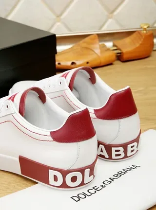 Dolce & Gabbana Portofino blanc et rouge sneakers lifestyle 4