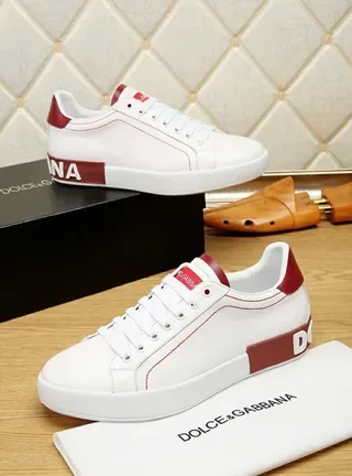 Dolce & Gabbana Portofino blanc et rouge sneakers lifestyle 6