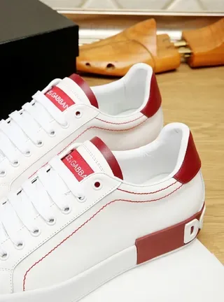 Dolce & Gabbana Portofino blanc et rouge sneakers lifestyle 8