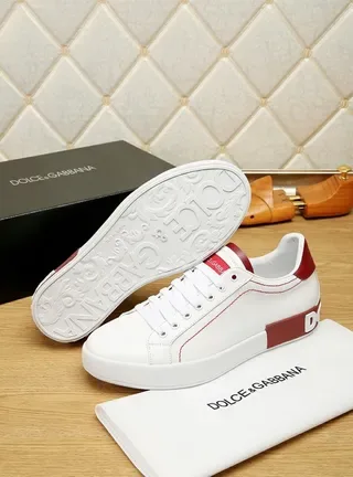 Dolce & Gabbana Portofino blanc et rouge sneakers lifestyle 9