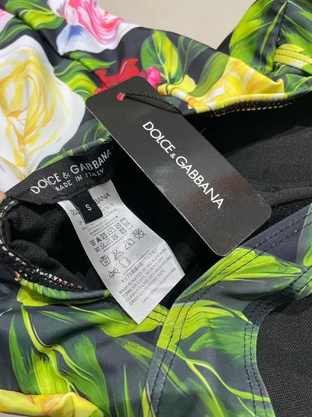Dolce & Gabbana Floral-Print Bustier One-Piece Swimwear 10