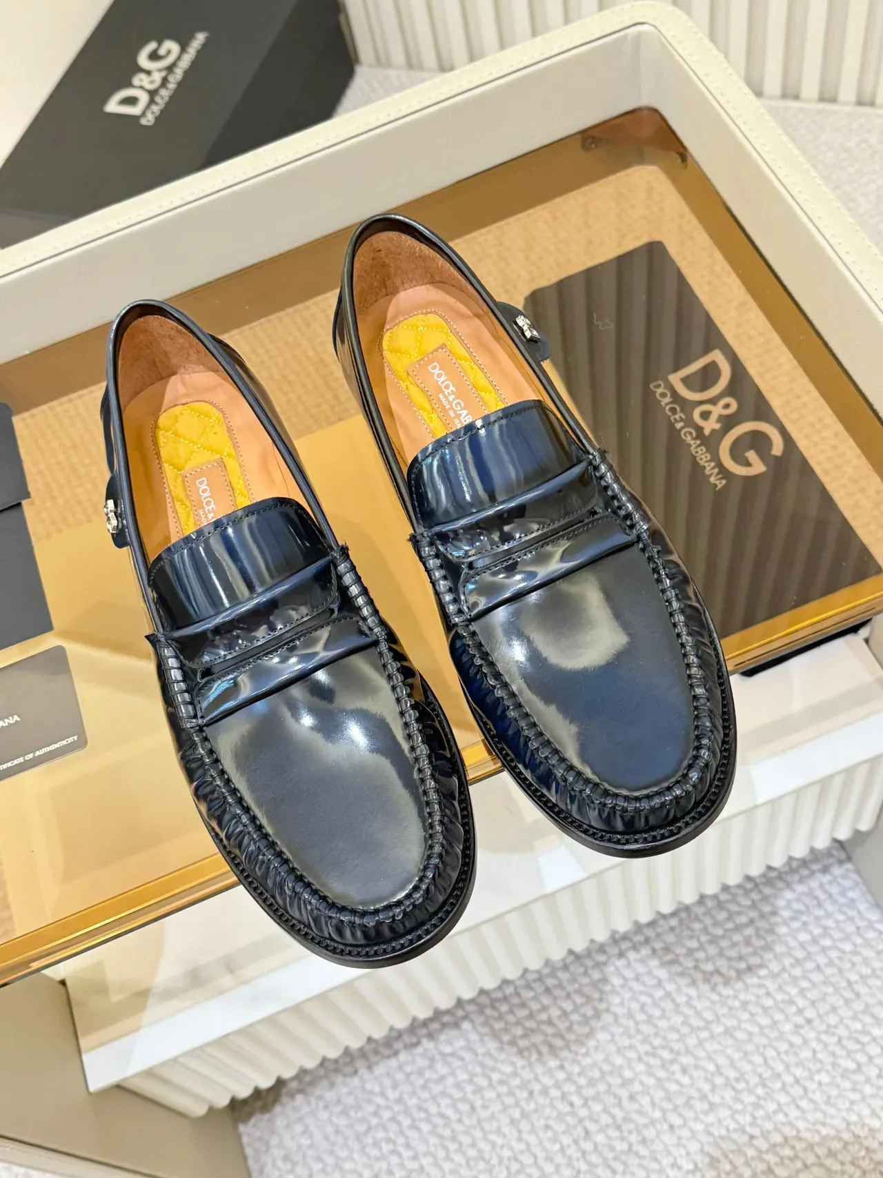 Dolce & Gabbana Penny Loafer Couro Patent Preto 4