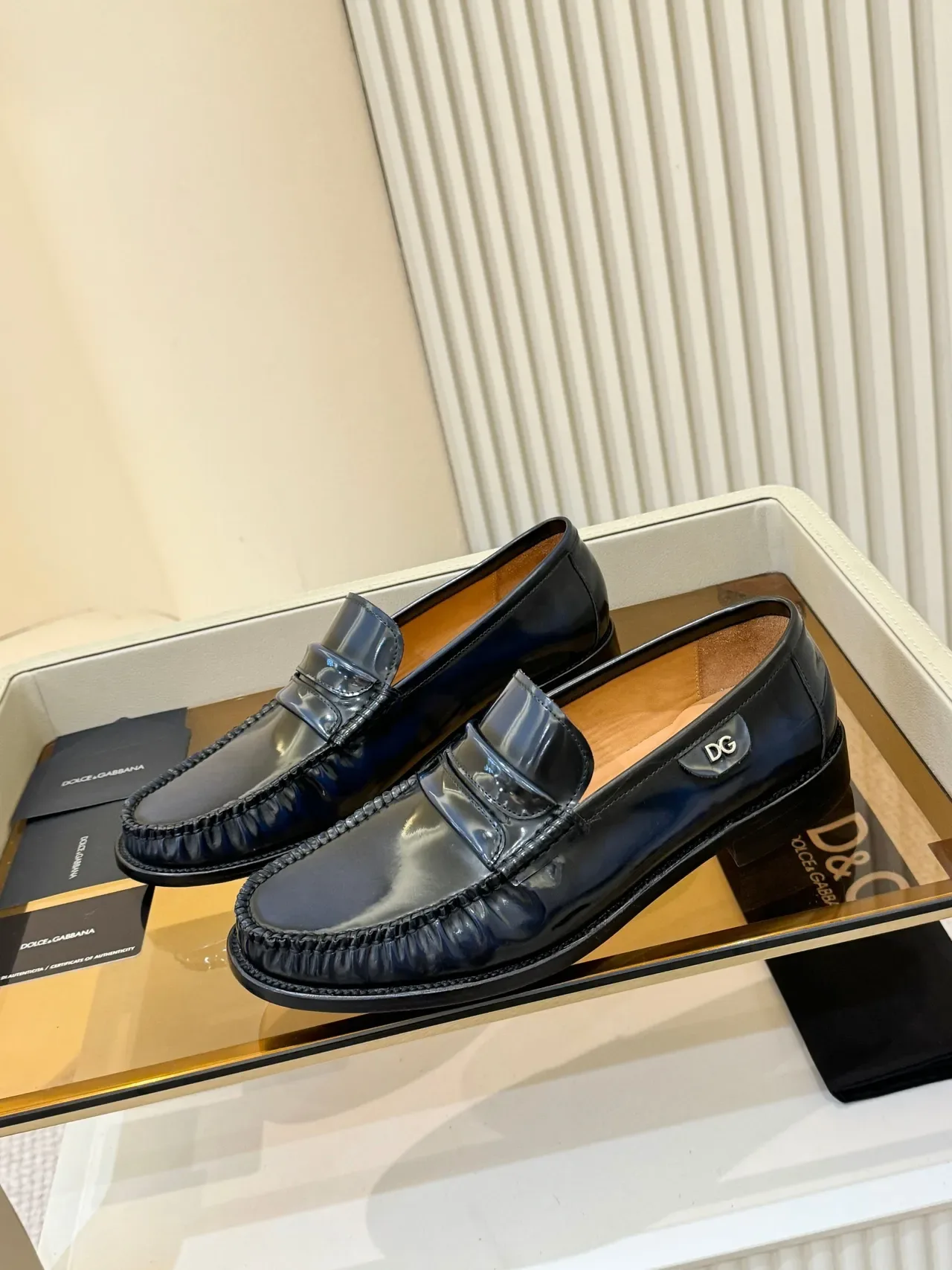Dolce & Gabbana Penny Loafer Couro Patent Preto 5