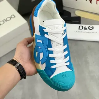 Dolce & Gabbana Portofino Blue White Teal 生活方式运动鞋