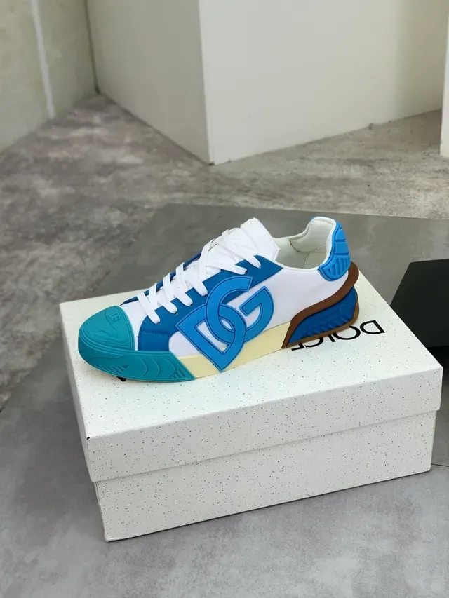 Dolce & Gabbana Portofino Blue White Teal sneakers lifestyle 4