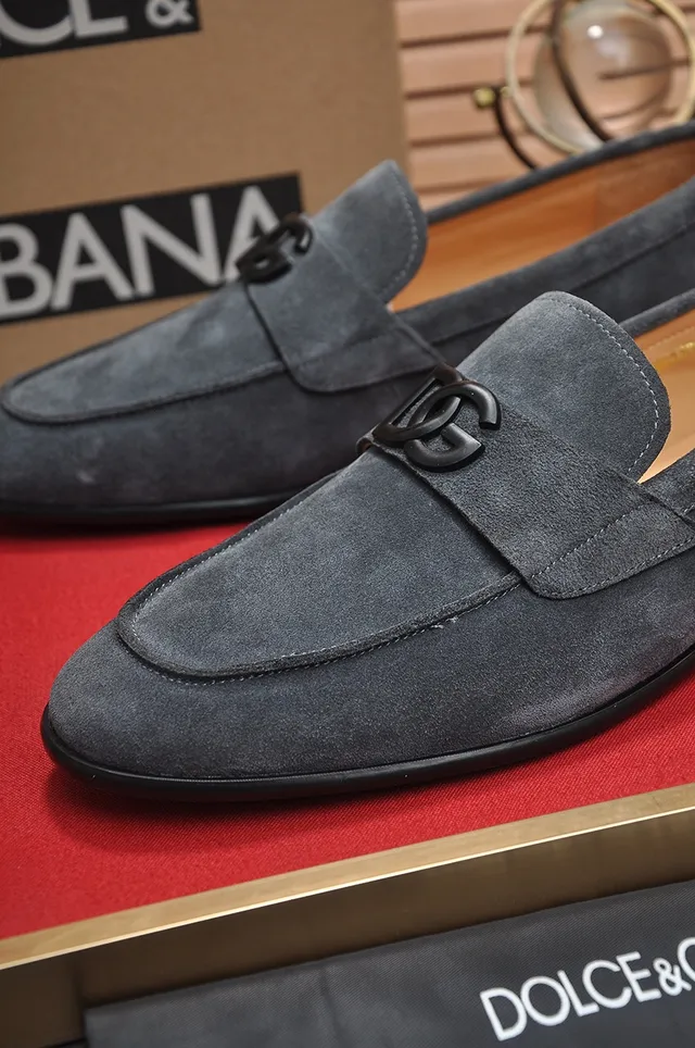 Dolce & Gabbana Portofino Mocassins de Camurça Cinza 2