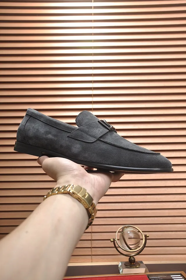 Dolce & Gabbana Portofino Mocassins de Camurça Cinza 4
