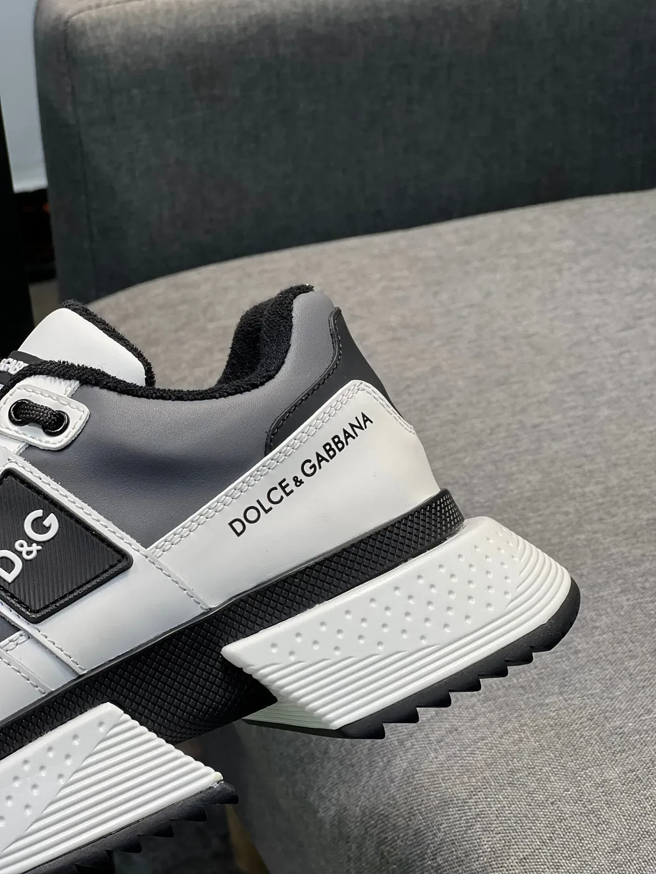 Dolce & Gabbana White Green Multi-Strap Overlay Platform Sole Chunky Sneakers 7