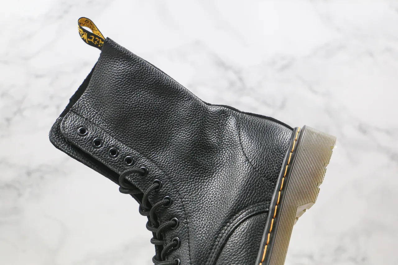 Dr. Martens 1460 Black Pebbled Leather 8-Eyelet Martin Boot 6