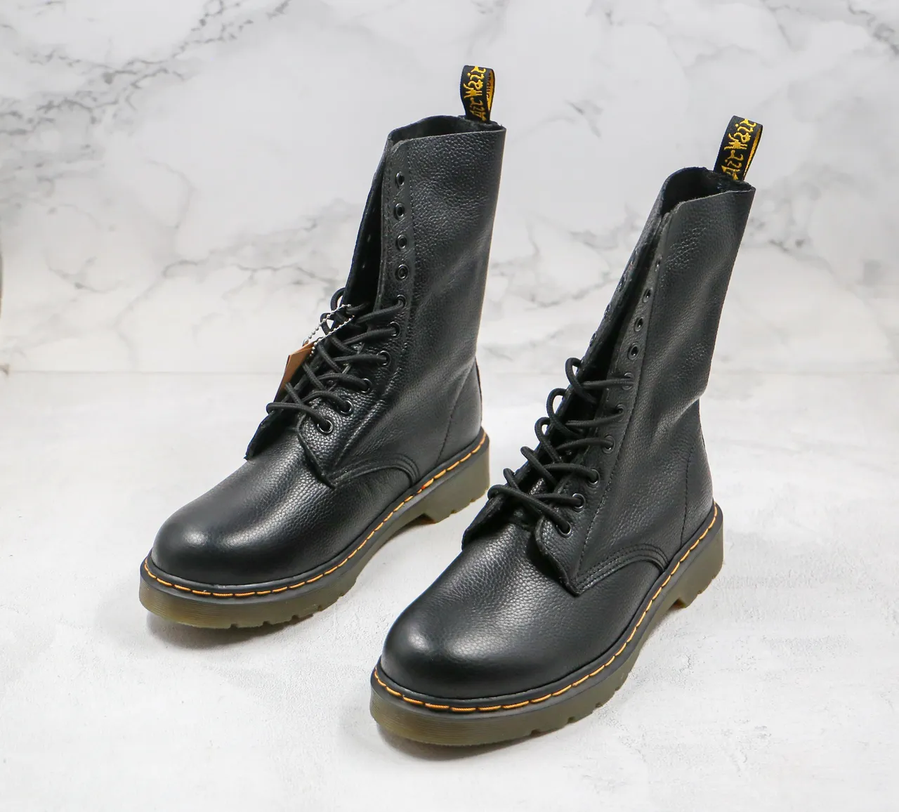 Dr. Martens 1460 Black Pebbled Leather 8-Eyelet Martin Boot 7