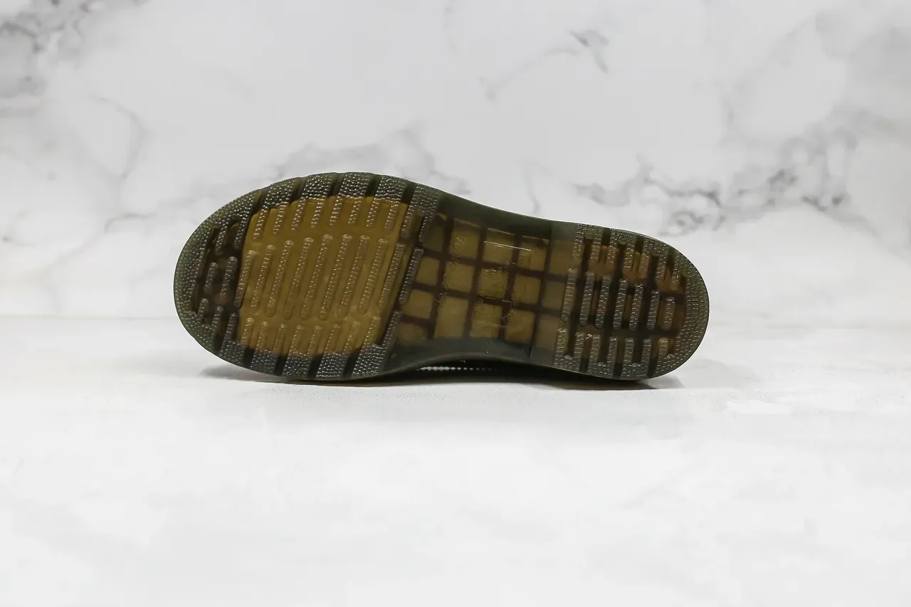 Dr. Martens 1461 Brogue Cuir Noir Couture Jaune 9