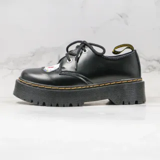 Dr. Martens 1461 Jadon Platform Black Glossy Leather Oxford Shoes