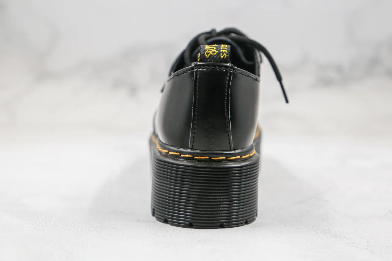 Dr. Martens 1461 Jadon Platform Black Glossy Leather Oxford Shoes 3