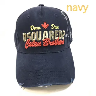 Dsquared2 Dean Dan Caten Brothers Distressed Navy Baseball Cap