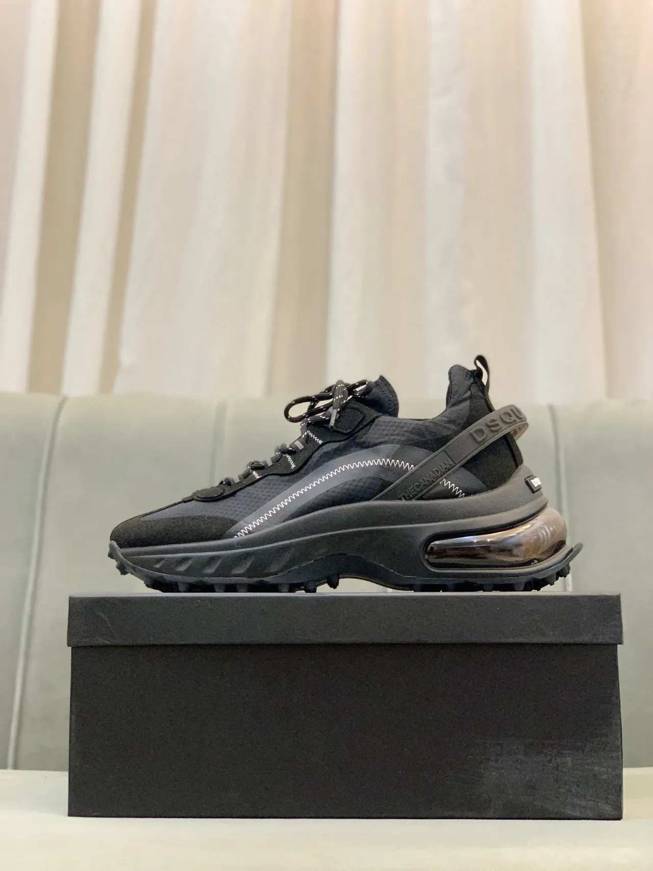 Dsquared2 ICON Black Chunky Sneakers 5