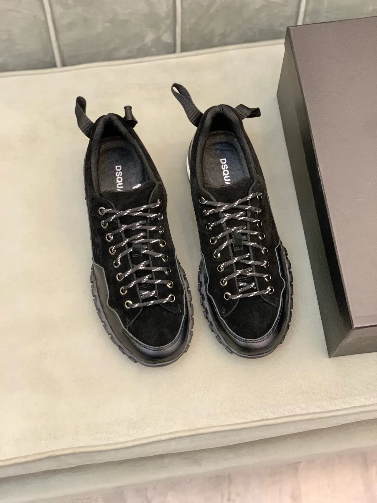 Dsquared2 ICON Black Mixed-Material Lifestyle Sneakers 6