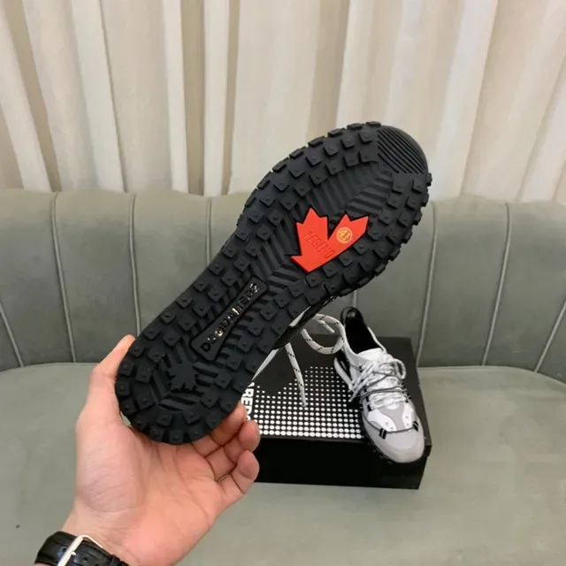 Dsquared2 ICON Multi-Strap Gray White Black Chunky Sneakers 2