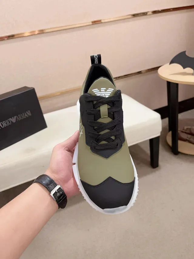 Emporio Armani A|X Olive and Black Lifestyle Sneaker 2