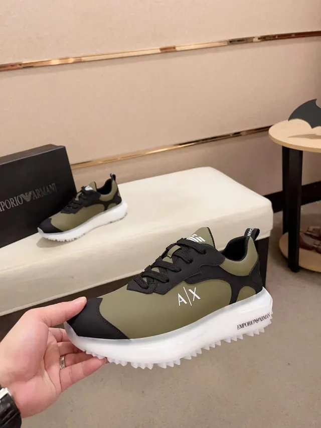 Emporio Armani A|X Olive and Black Lifestyle Sneaker 3