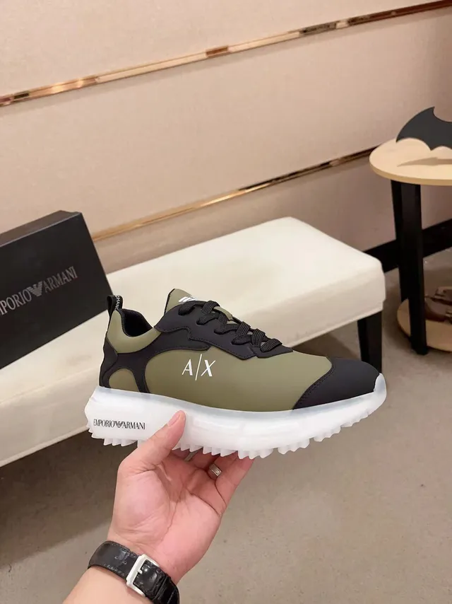 Emporio Armani A|X Olive and Black Lifestyle Sneaker 4