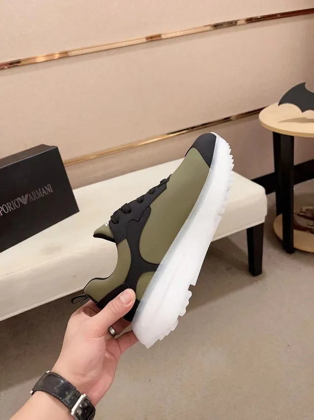 Emporio Armani A|X Olive and Black Lifestyle Sneaker 5