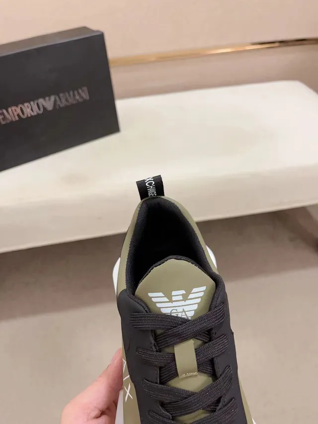 Emporio Armani A|X Olive and Black Lifestyle Sneaker 6