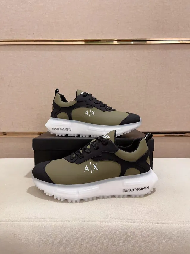 Emporio Armani A|X Olive and Black Lifestyle Sneaker 8