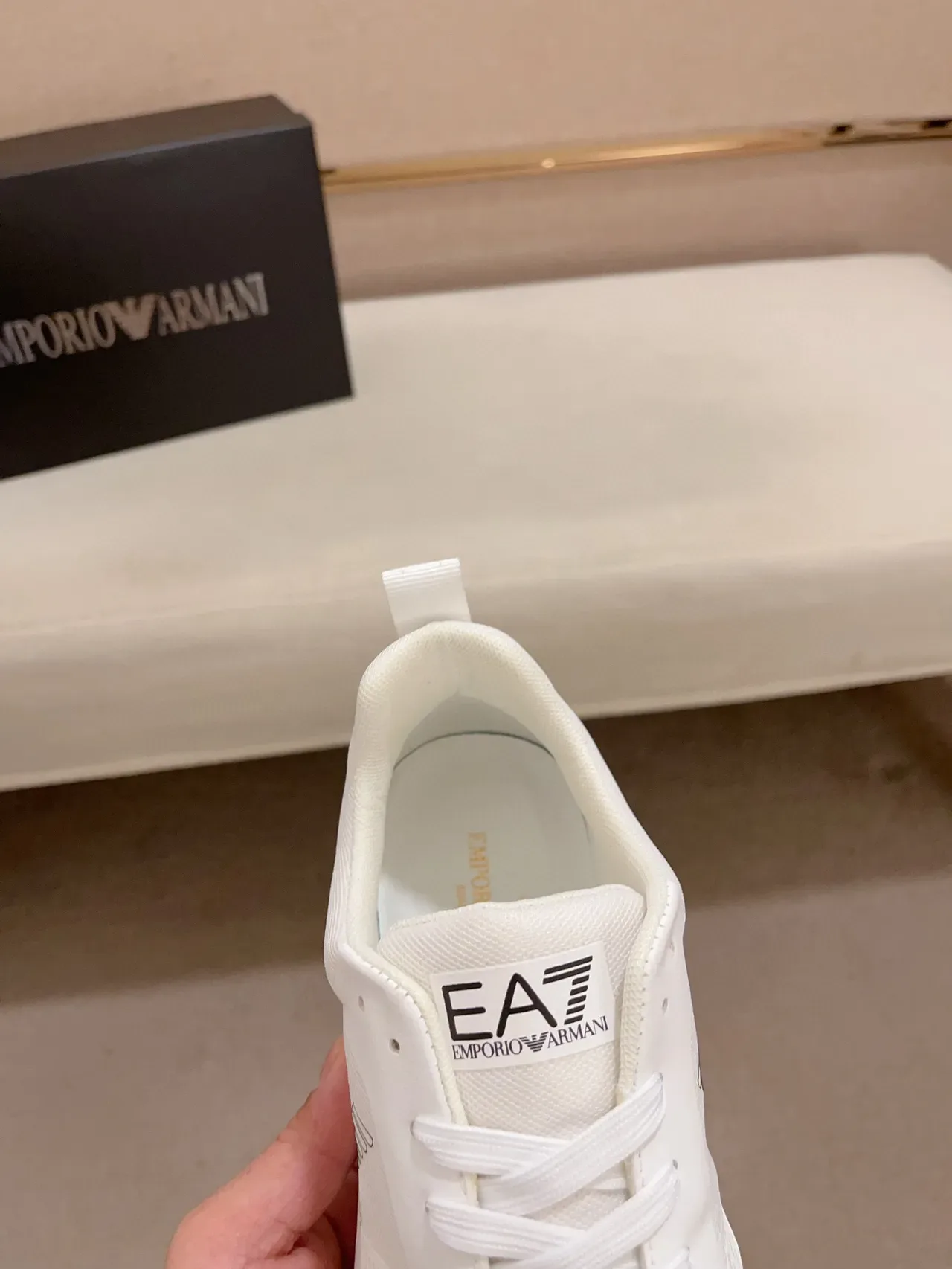 Emporio Armani EA7 White Mesh Lifestyle Sneaker 6