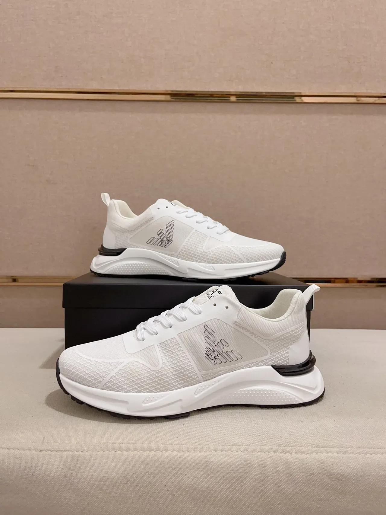 Emporio Armani EA7 White Mesh Lifestyle Sneaker 7