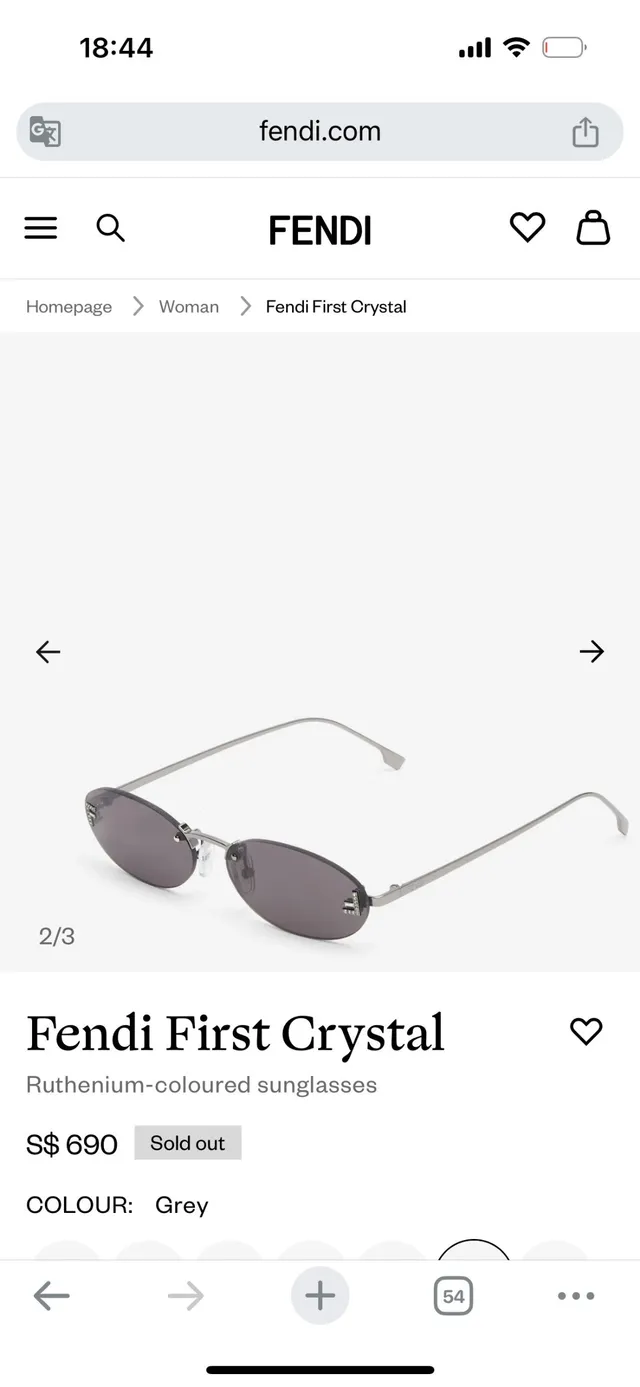 Fendi Óculos de sol com lente oval dourada marrom e armação metálica fina 9