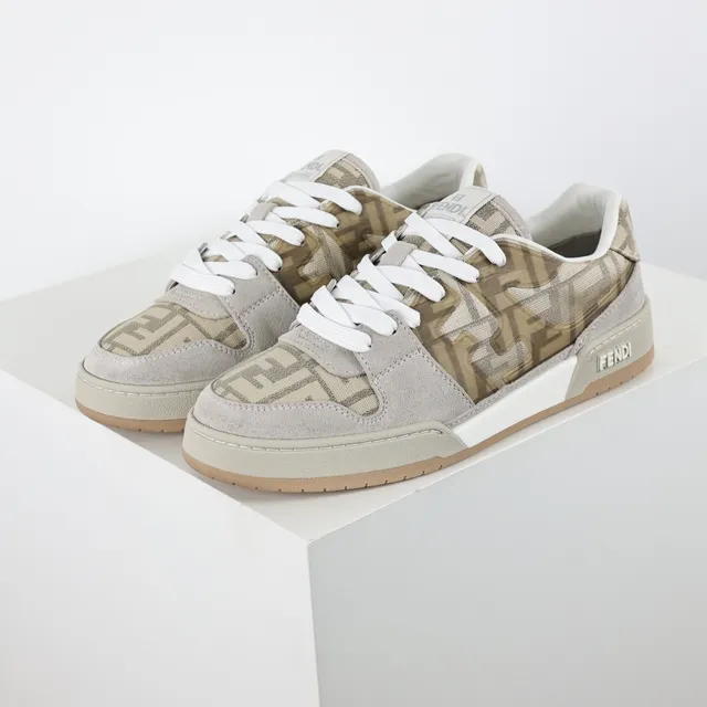 Fendi Monogram-Print Sneakers Lifestyle en Daim 2