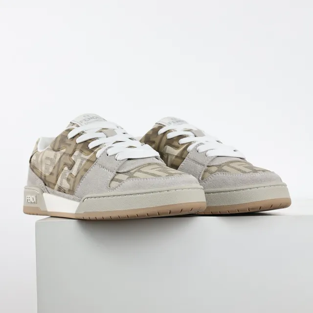 Fendi Monogram-Print Sneakers Lifestyle en Daim 3