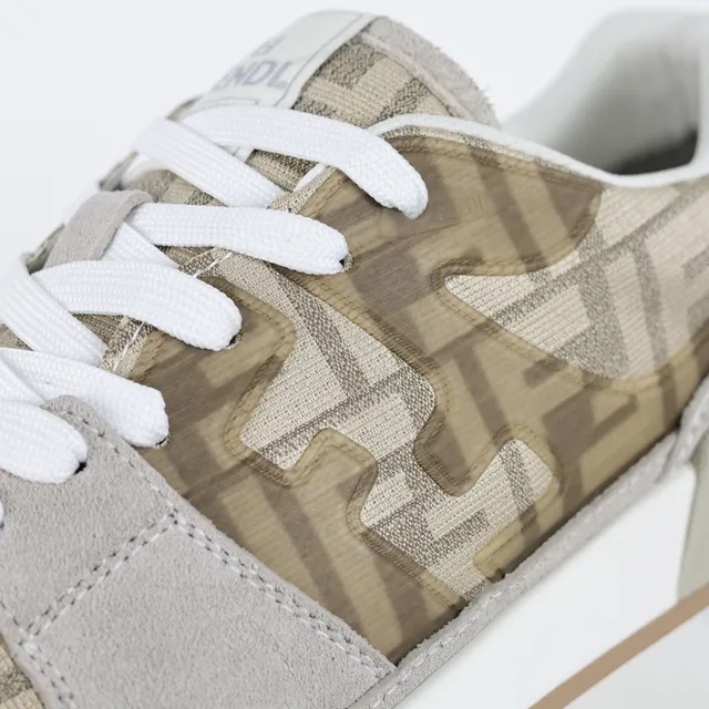Fendi Monogram-Print Sneakers Lifestyle en Daim 6