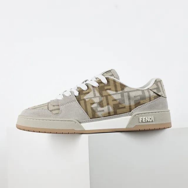 Fendi Monogram-Print Sneakers Lifestyle en Daim 9