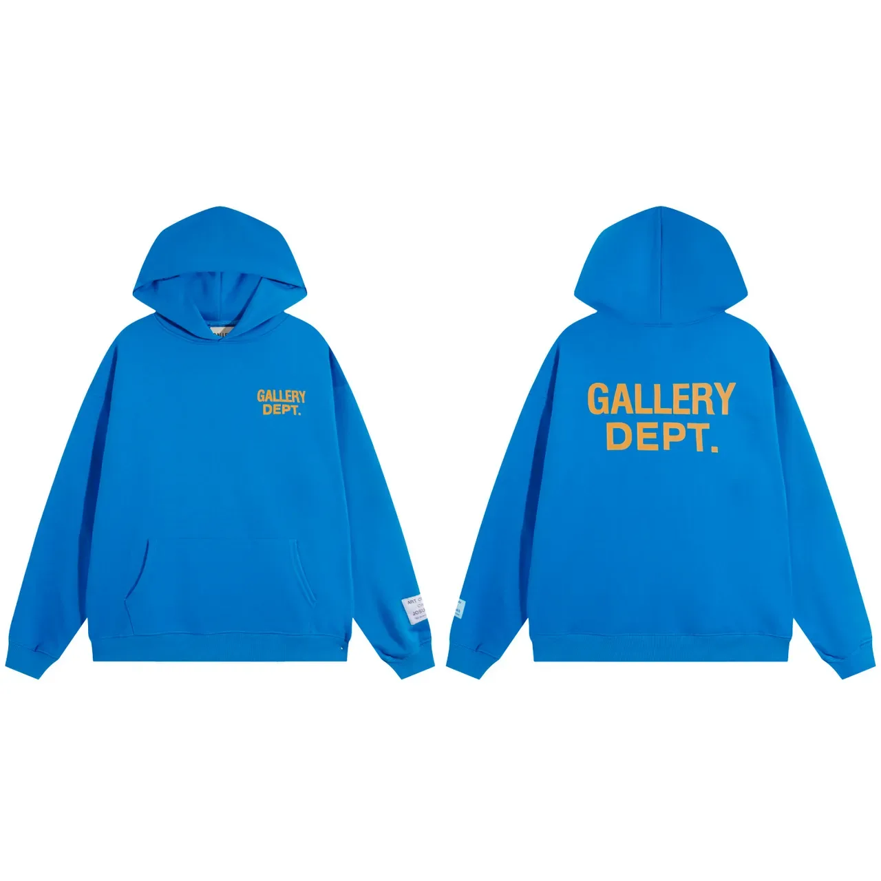 Gallery Dept Black Oversized Fit Screen-Printed Logo Hoodie 5
