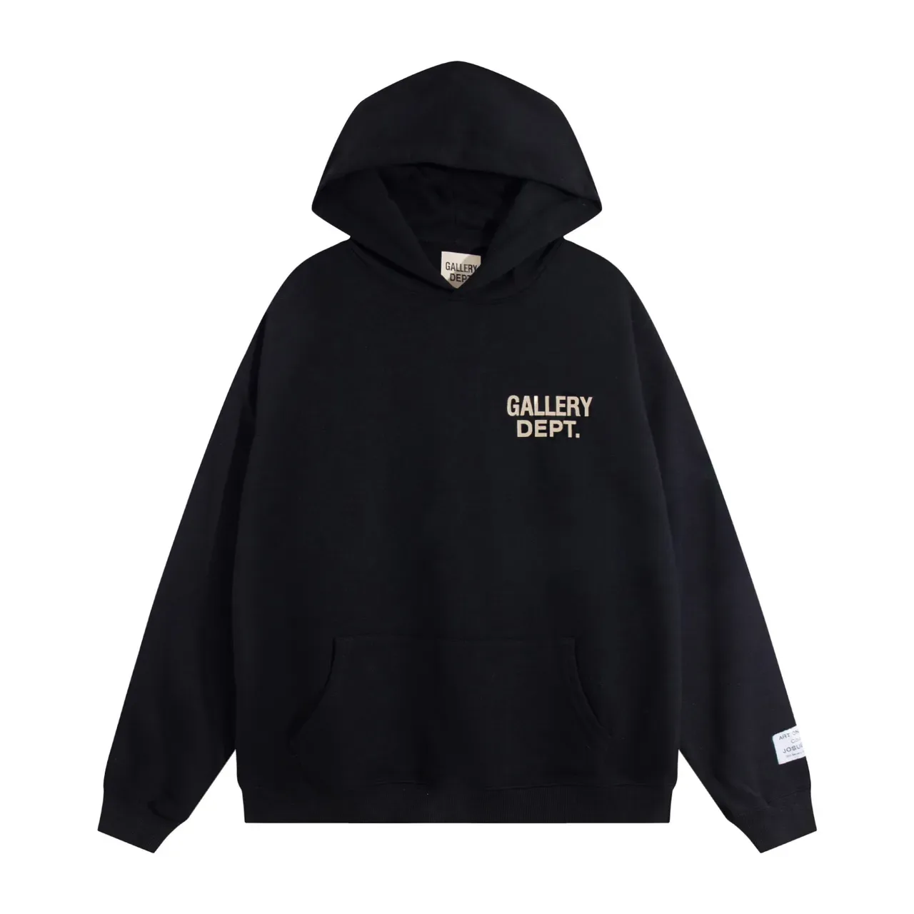 Gallery Dept Black Oversized Fit Screen-Printed Logo Hoodie 8
