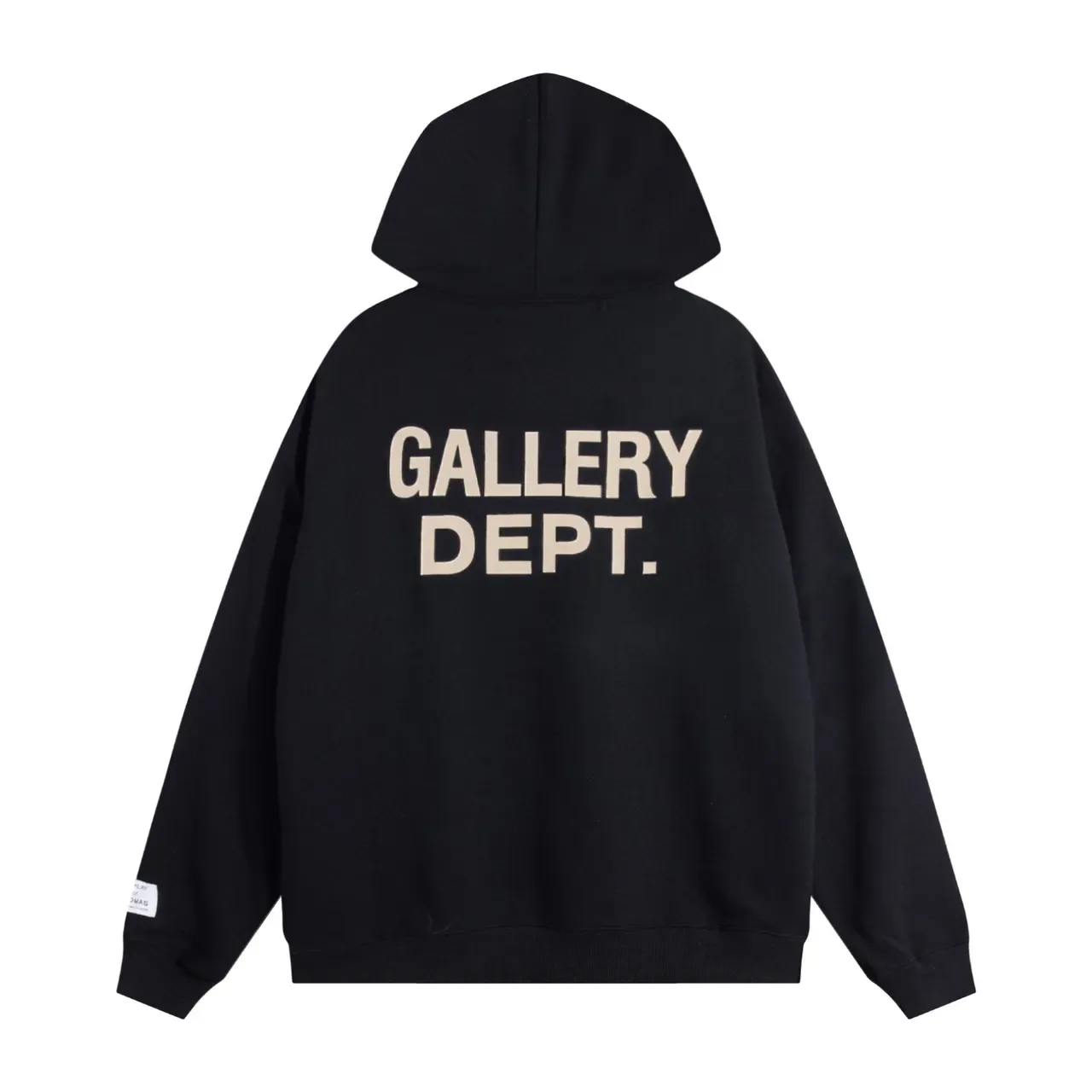 Gallery Dept Black Oversized Fit Screen-Printed Logo Hoodie 9