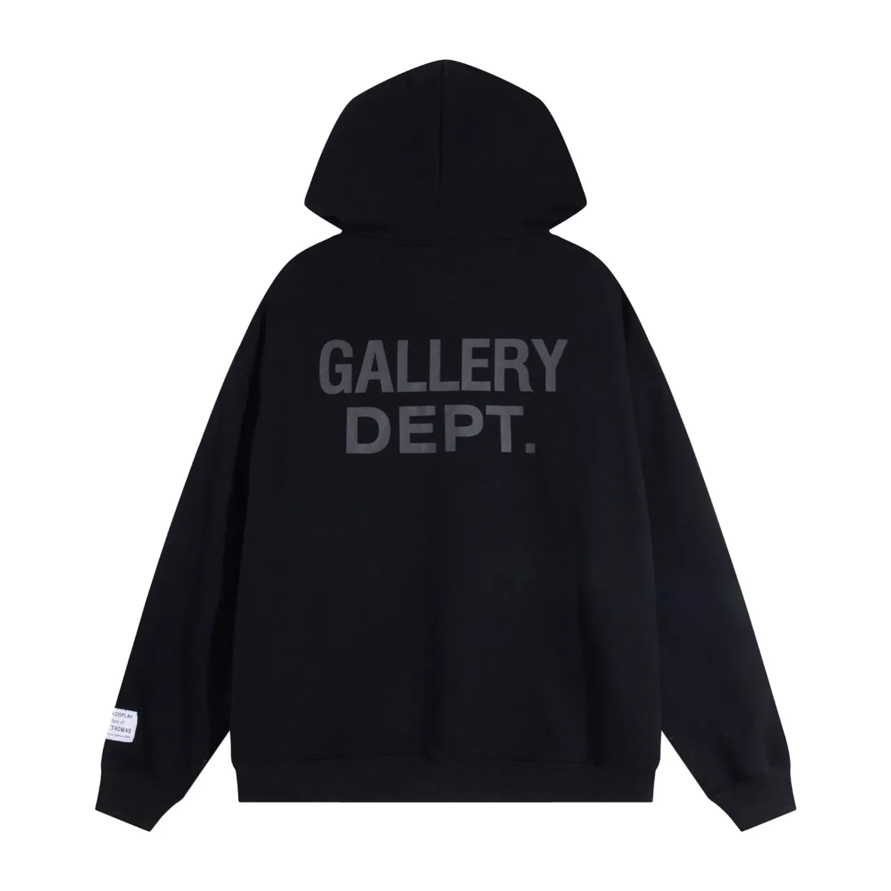 Gallery Dept Black Oversized Fit Screen-Printed Logo Hoodie 19