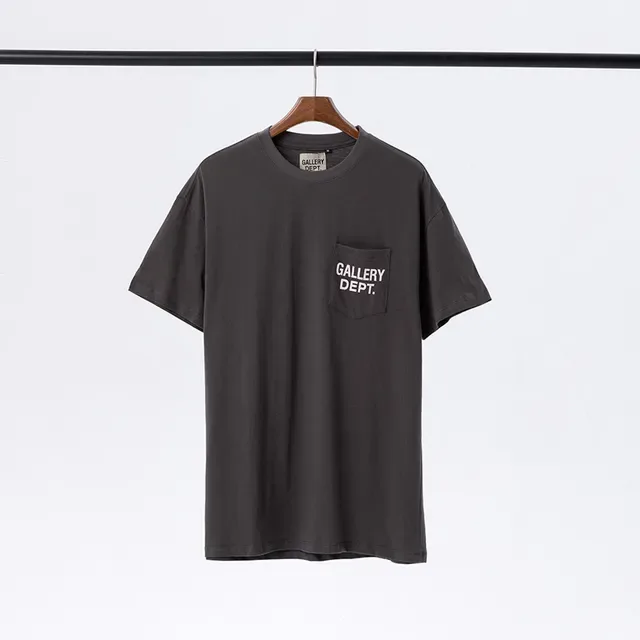 Gallery Dept Chest Pocket Logo Black T-Shirt 5