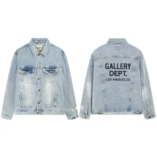 Gallery Dept Light-Wash Distressed Denim Jacket