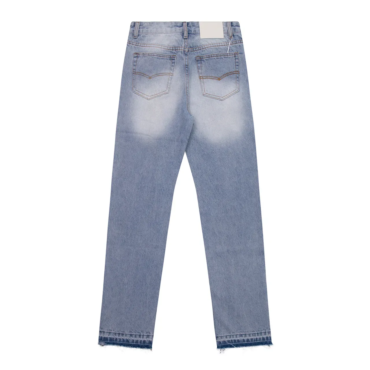 Gallery Dept Light-Wash Distressed Straight-Leg Jeans 4