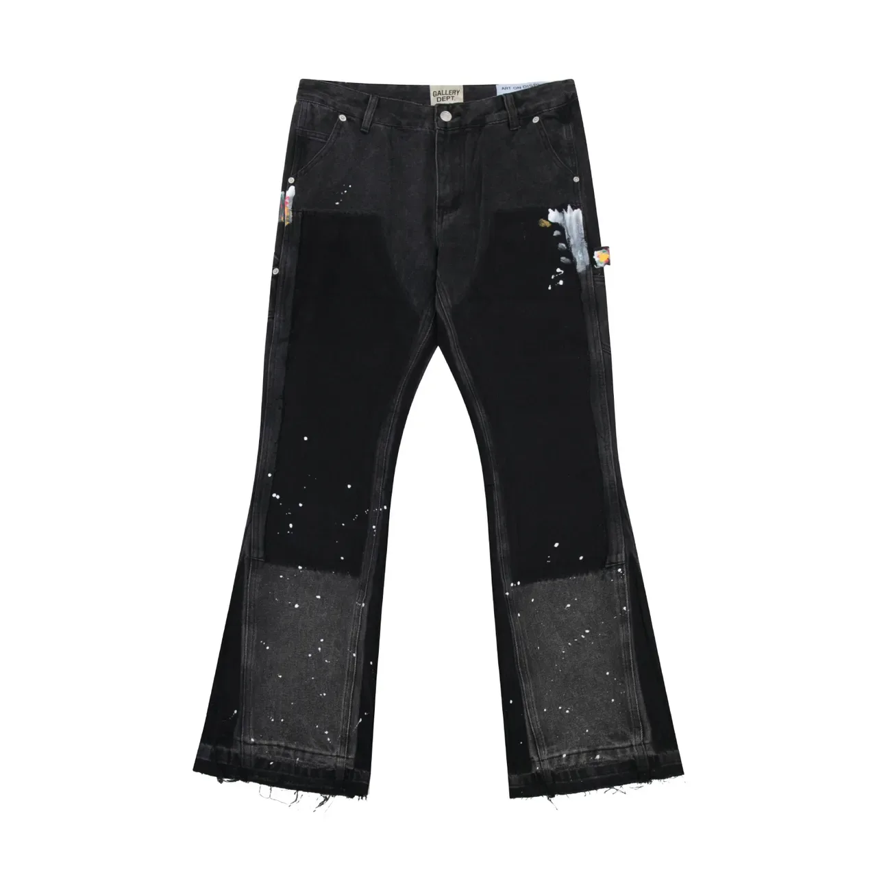 Gallery Dept Paint Splatter Patchwork Flared Jeans 6