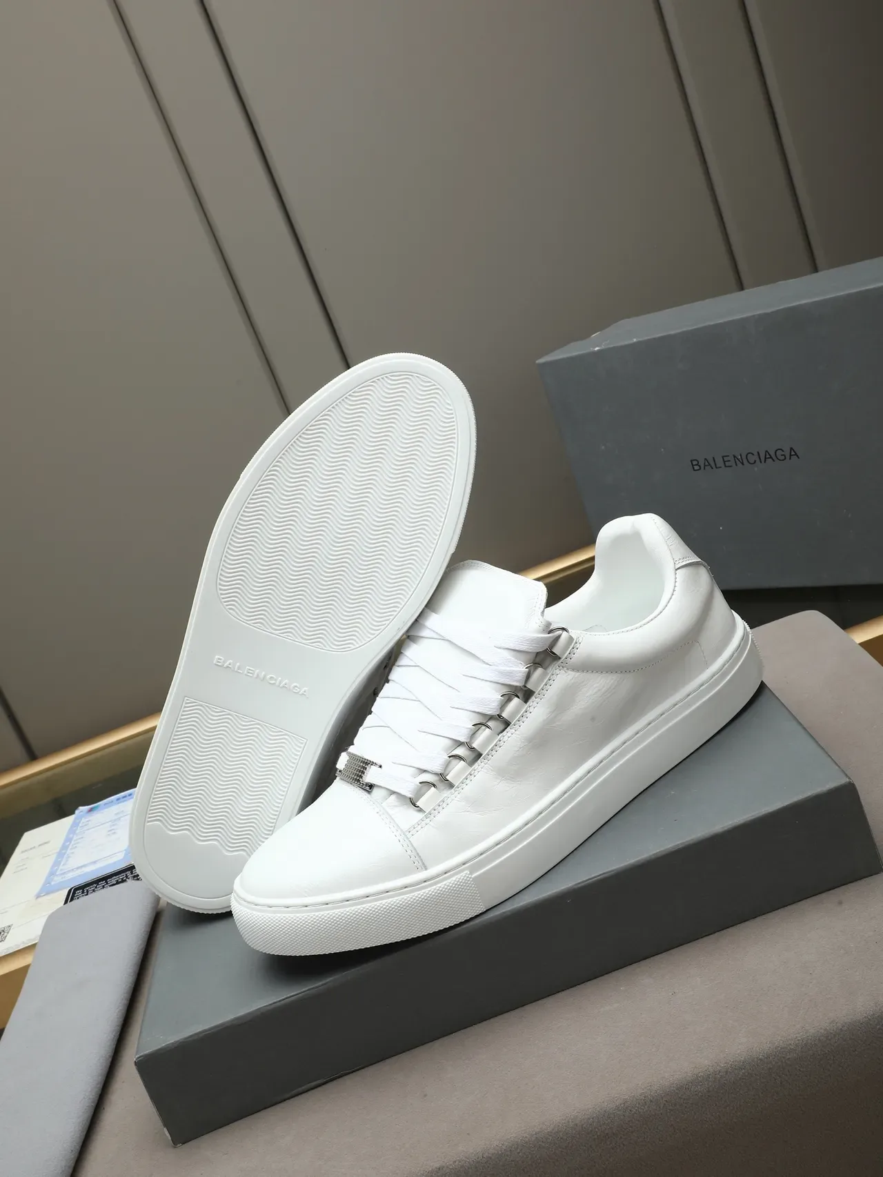 All-White Minimalist Low-Top Lifestyle Sneaker 4