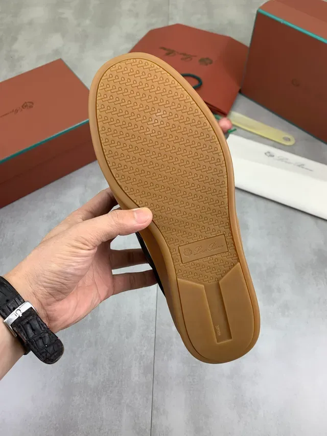 Beige Brown Suede Upper Gum Rubber Sole Sneakers 2
