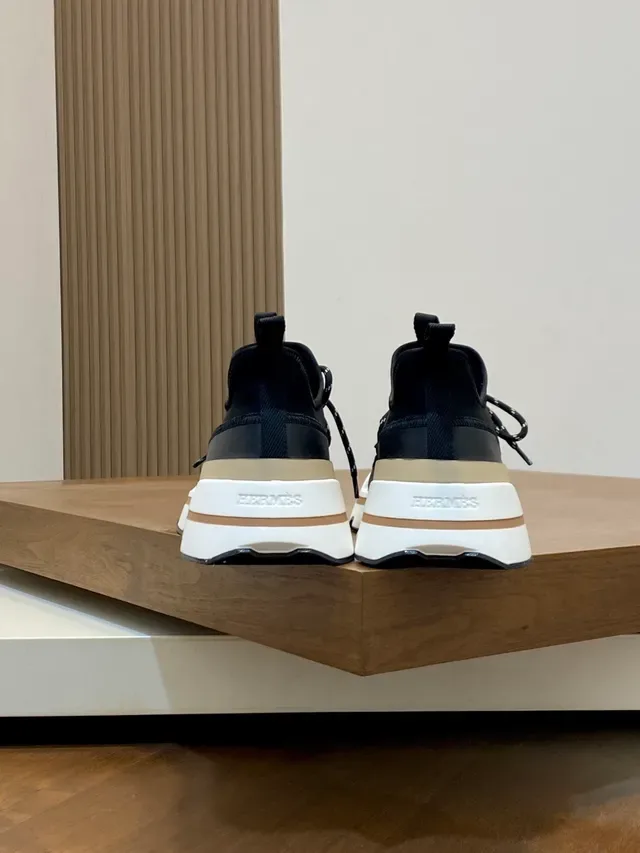 Black and Beige Chunky Sole Lifestyle Sneaker 3