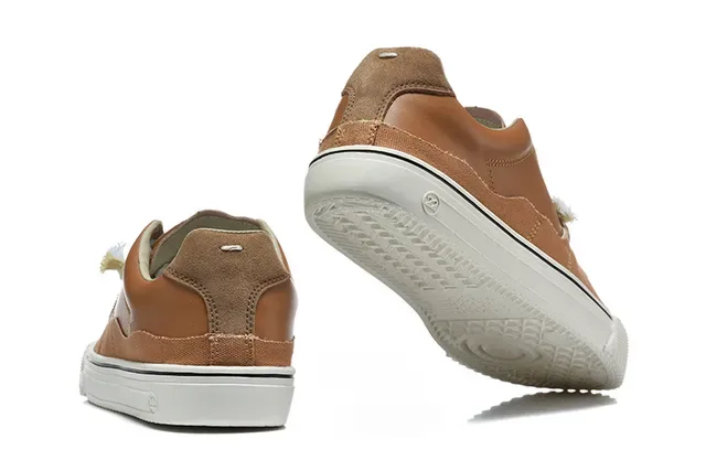Black and Cream Canvas Low-Top Sneakers 13