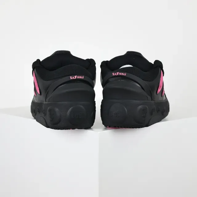 Black and Pink Cutout Detail Lifestyle Sneakers 8