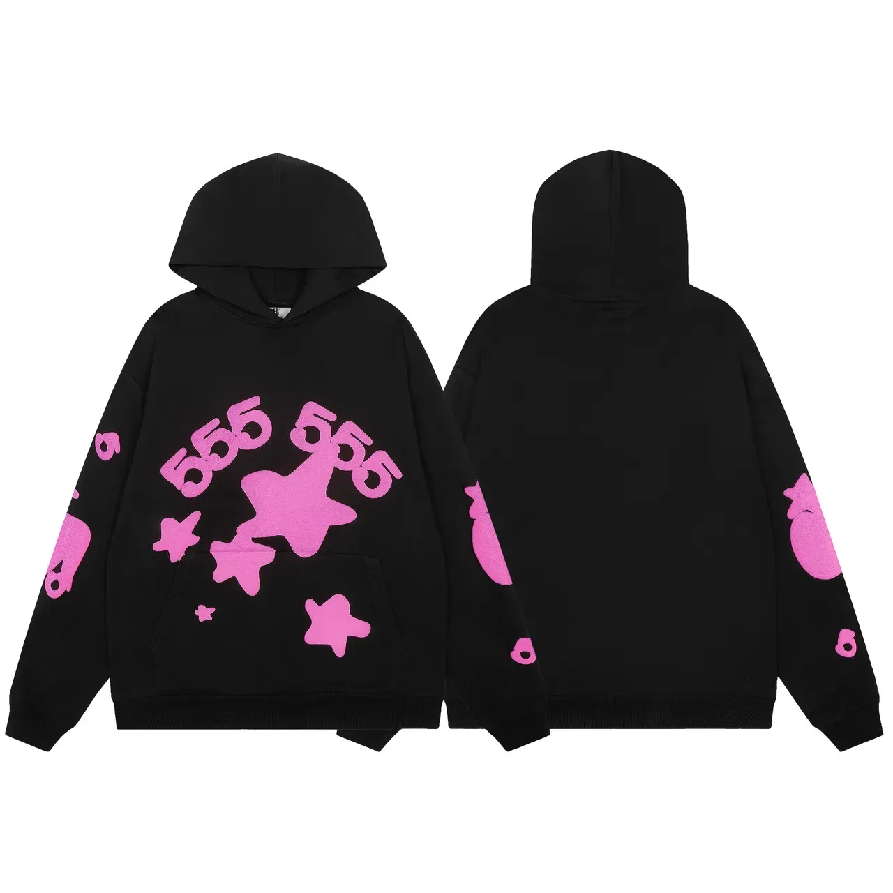 Black and Pink Graphic Print Tracksuit 4