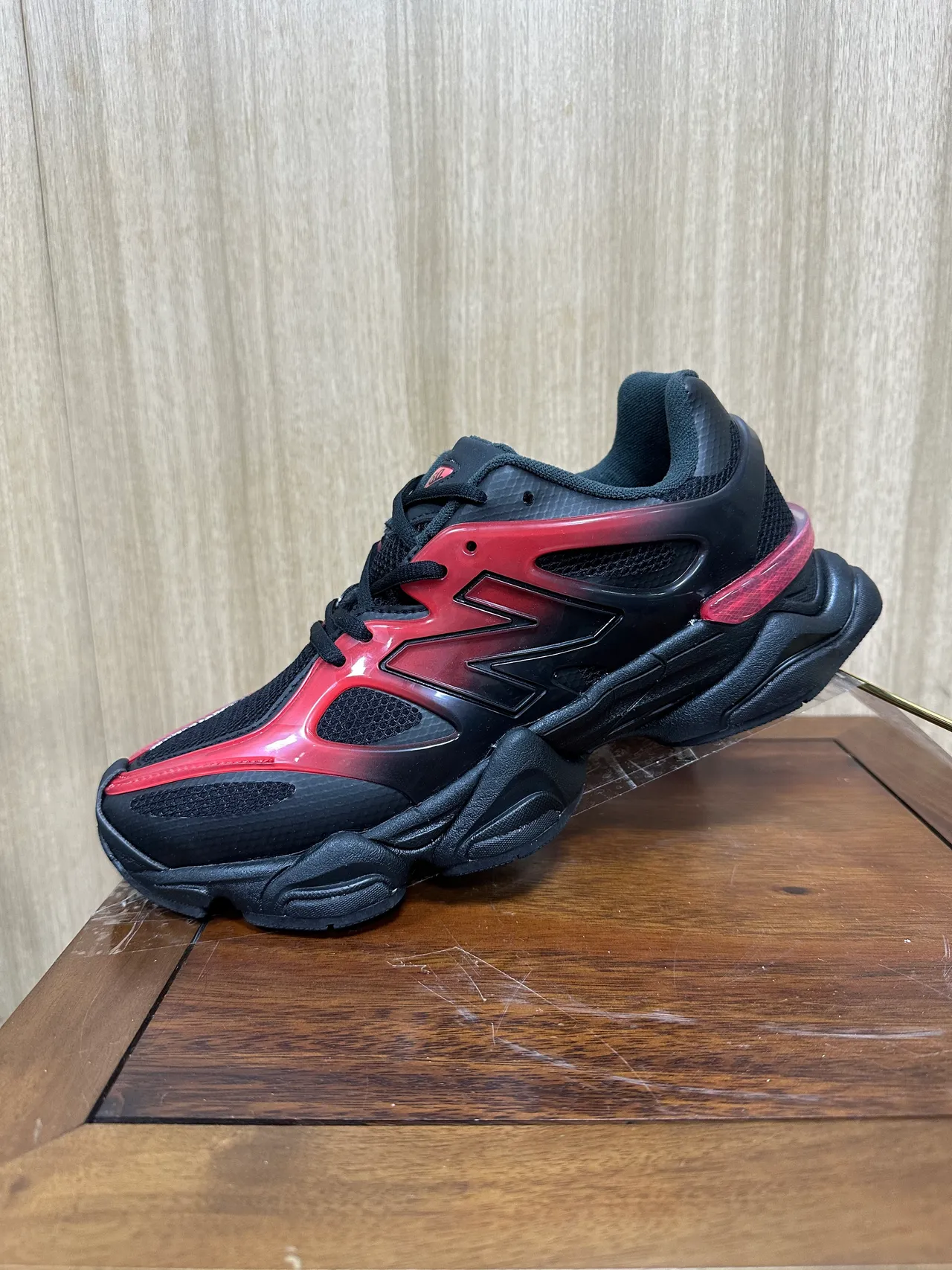 Black and Red Gradient Chunky Sneaker 3
