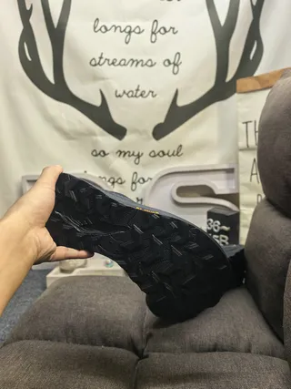 Black and Silver Laceless Chunky Sneakers 4